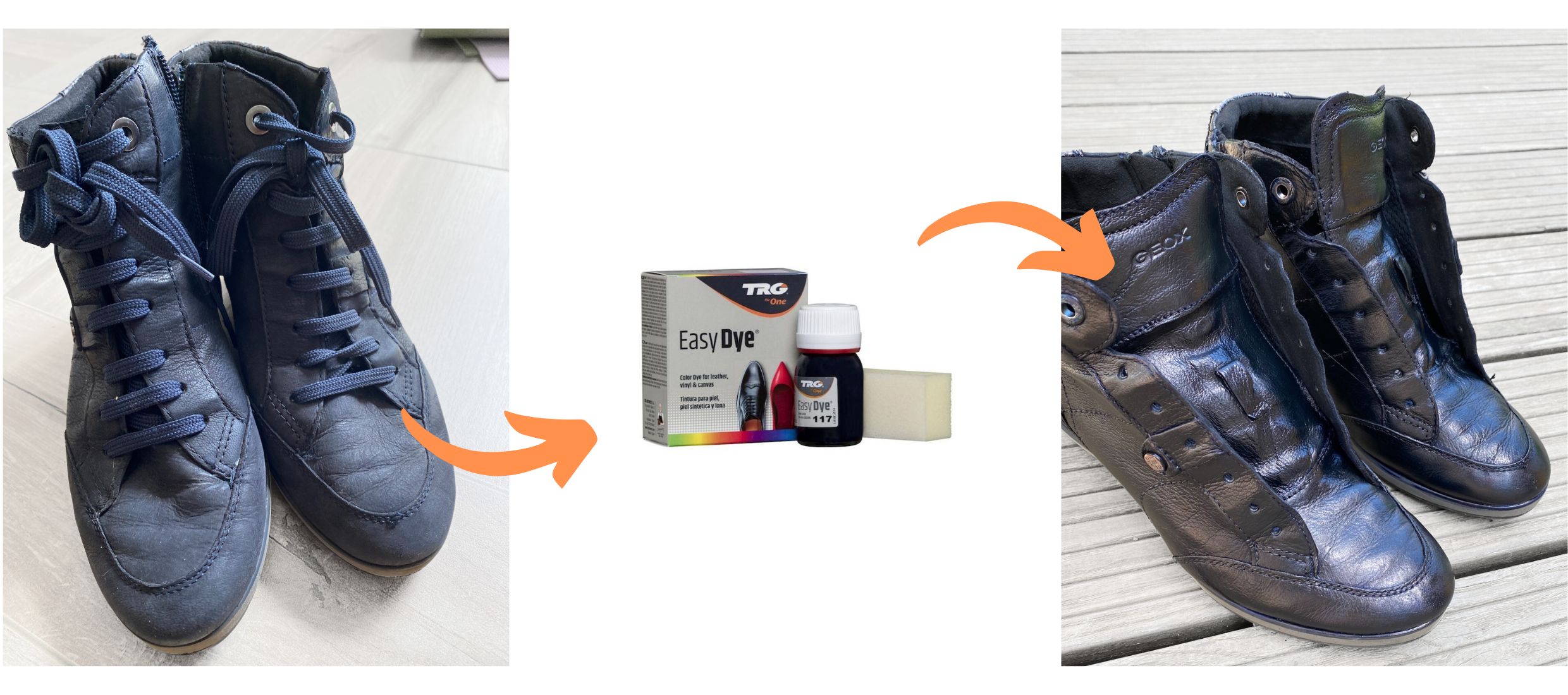 Niebieska Farba do butów Easy Dye TRG the One navy blue 117